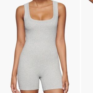 Stretch Cotton Rib Romper